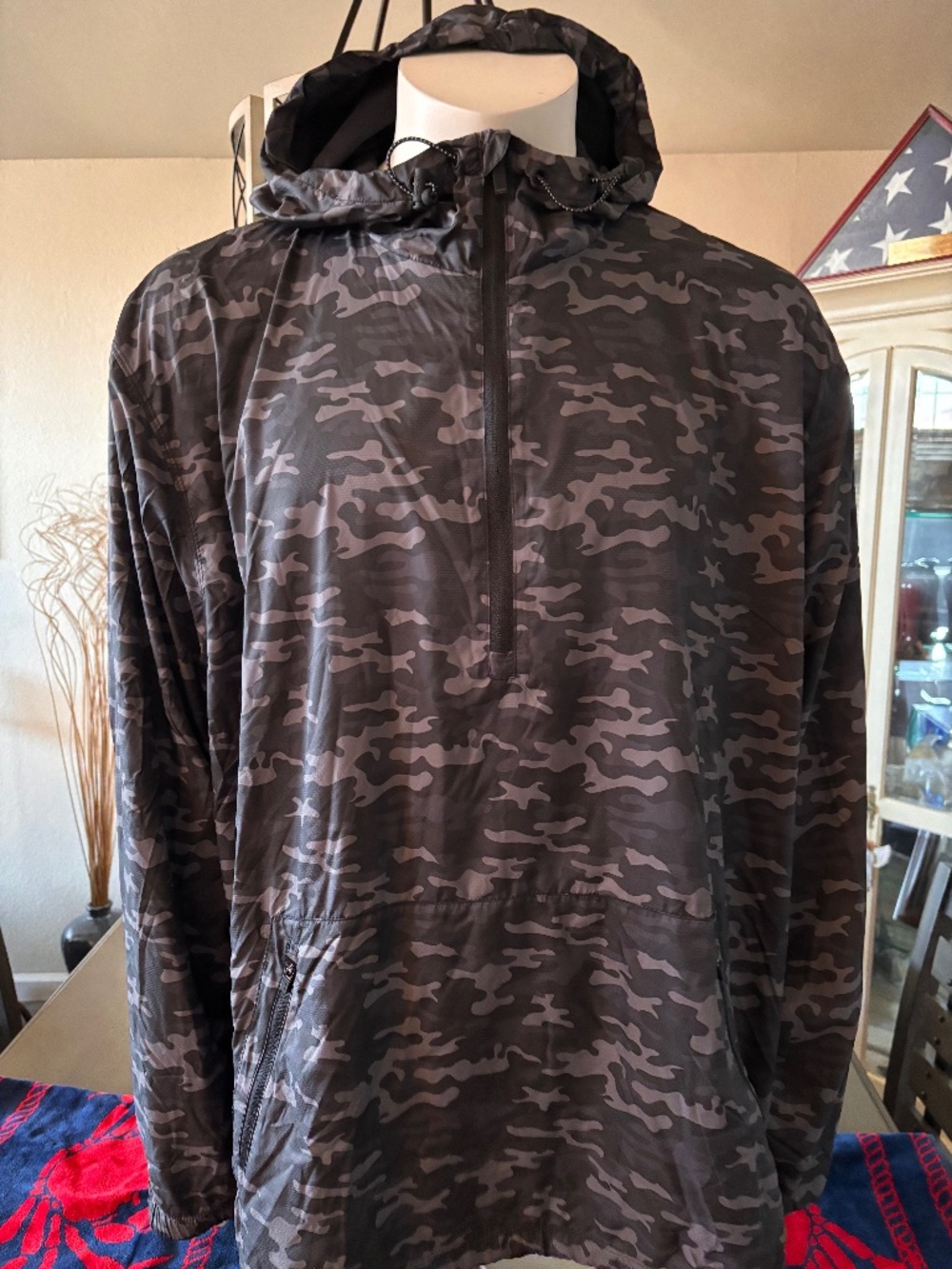 New mens 3XL Ghost Golf The Wind Zone Hybrid Jacket black camo
